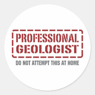 Professional Geologist Classic Round Sticker