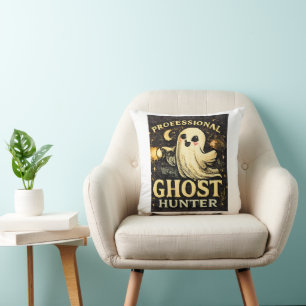 Professional Ghost Hunter Funny Halloween  Cushion