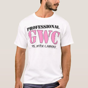 Professional Girl With Camera T-Shirt