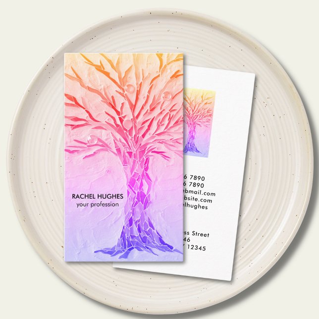 Professional Girly Tree Business Card (Creator Uploaded)