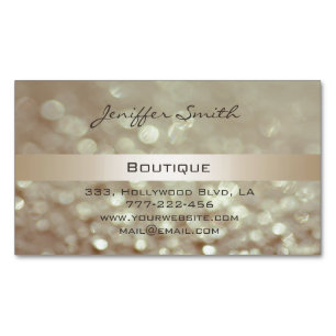 Professional glamourous elegant modern plain bokeh 	Magnetic business card