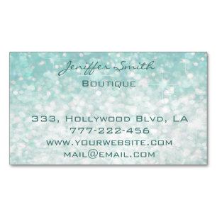 Professional glamourous elegant modern plain bokeh 	Magnetic business card