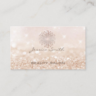 Professional glamourous modern elegant bokeh business card
