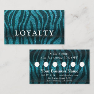 Professional Glitter Trendy Modern Elegant Salon Appointment Card