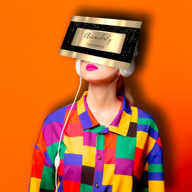 Professional  Gold Hairdresser Event Planner Business Card (Professional Gold Hairdresser Event Planner Business Card )