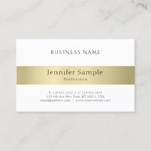 Professional Gold Look Minimalist Elegant Modern Business Card