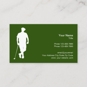 Professional Golf Theme Business Card