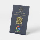 Professional Google Reviews QR Code Business Logo