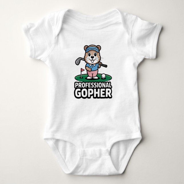 Professional Gopher Jr Baby Bodysuit (Front)