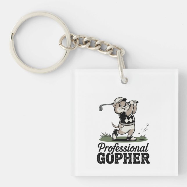 Professional Gopher -  Key Ring (Front)
