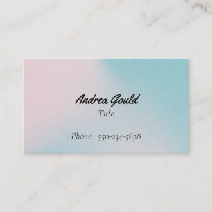 Professional Gradient Pink and Blue Business Card