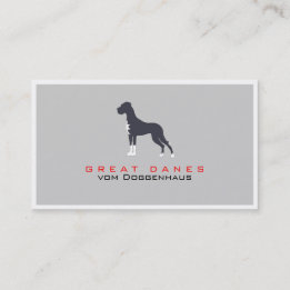 Professional Great Dane Business Card
