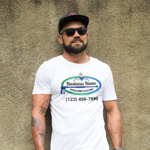 Professional Green Blue Pressure Washing Service T-Shirt