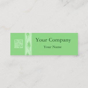 Professional green leaf business cards