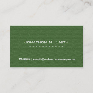 Professional green texture business cards