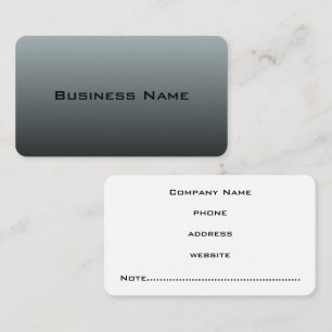 Professional Grey Business Card