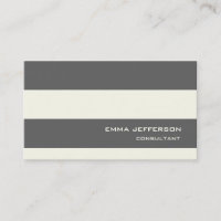 Professional Grey Ivory Stripes Trendy Style