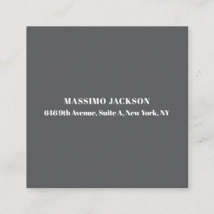 Professional grey modern minimalist add name enclosure card