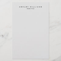 Professional grey modern plain unique