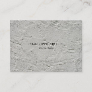 Professional Grey Wall Texture Minimalist Plain Business Card