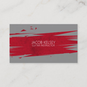 Professional Guitar Music Instructor, Lessons Business Card