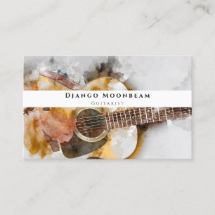 Professional Guitarist and Guitar Music Teacher  Business Card
