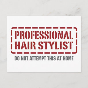 Professional Hair Stylist Postcard