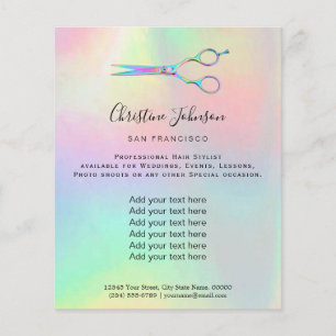 professional hairdresser flyer