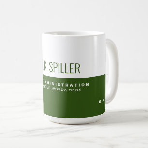 Professional Half Green Modern Coffee Mug