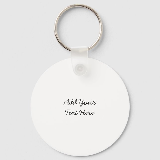 Professional handwriting add text modern key ring (Front)