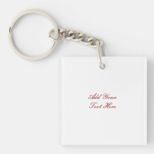 Professional handwriting add text modern key ring