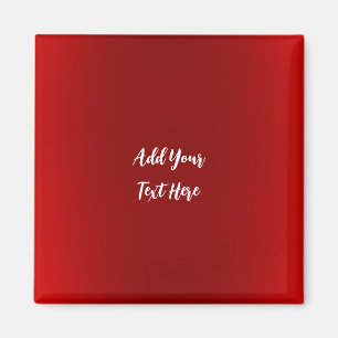 Professional handwriting add text modern red magnet