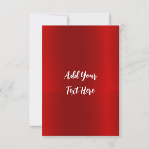 Professional handwriting add text modern red thank you card