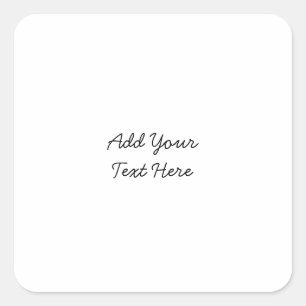 Professional handwriting add text modern square sticker