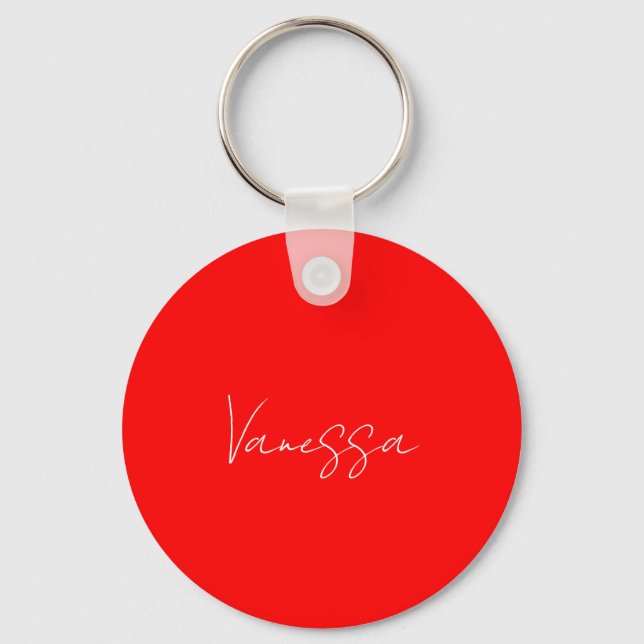 Professional handwriting name custom  key ring (Front)