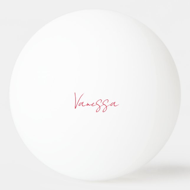 Professional handwriting name custom  ping pong ball (Front)