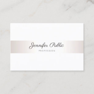 Professional Handwritten Elegant Modern Minimalist Business Card