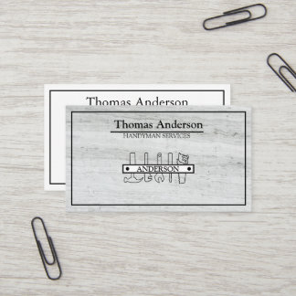 Professional Handyman Home Repair Business Custom Card