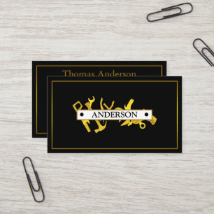 Professional Handyman Home Repair Business Custom Card