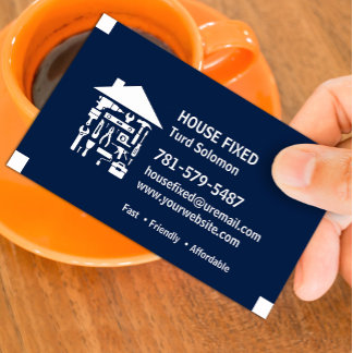 Professional Handyman Home Repair & Maintenance Business Card