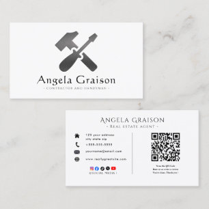 Professional Handyman Modern Home Business Card