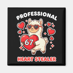 Professional Heart Stealer Valentines 67 Meme 6 7 Magnet