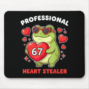 Professional Heart Stealer Valentines 67 Meme 6 7  Mouse Pad