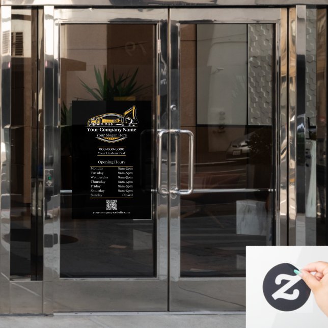 Professional Heavy Equipment Construction Company (Office Door)