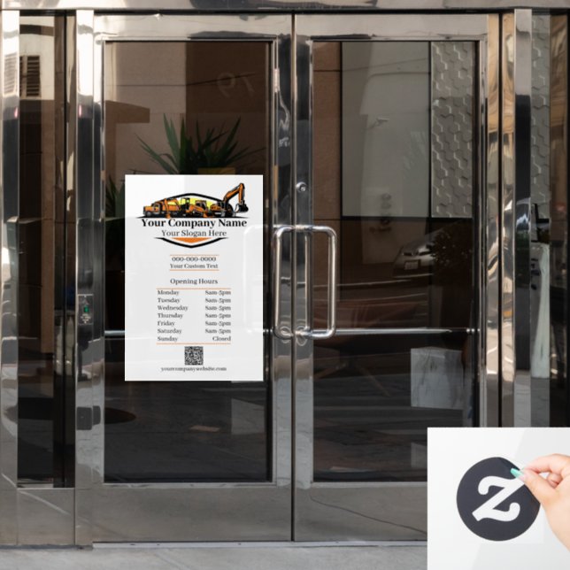 Professional Heavy Equipment Construction Company  (Office Door)