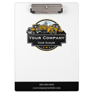 Professional Heavy Equipment Construction Company Clipboard