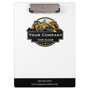 Professional Heavy Equipment Construction Company Clipboard
