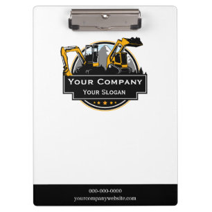 Professional Heavy Equipment Construction Company Clipboard