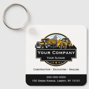 Professional Heavy Equipment Construction Company  Key Ring