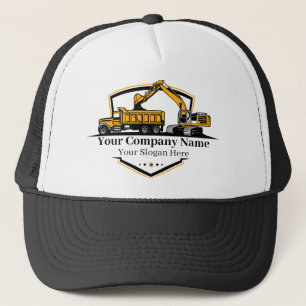 Professional Heavy Equipment Construction Company Trucker Hat